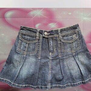 Guess Blue Denim Mini Skirt
